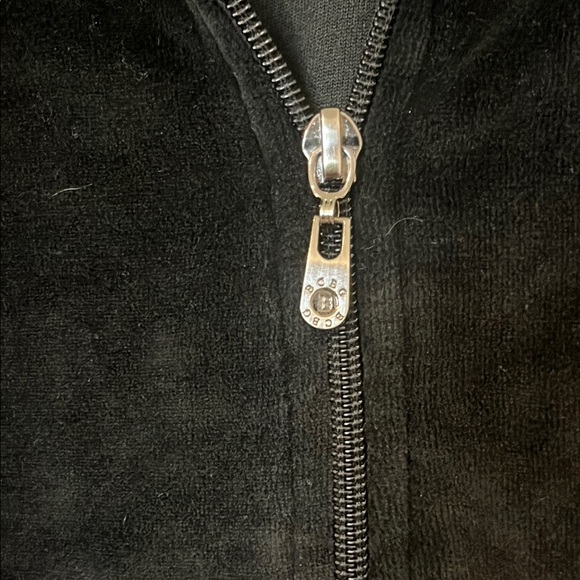 BCBG Black Velour Tracksuit - Picture 4 of 6